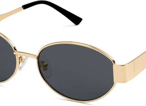 Retro Oval Sunglasses for Women Trendy Sun Glasses Classic Shades SJ1217
